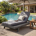 Lounge Chaise Set, Acacia Wood - Outdoor Seating