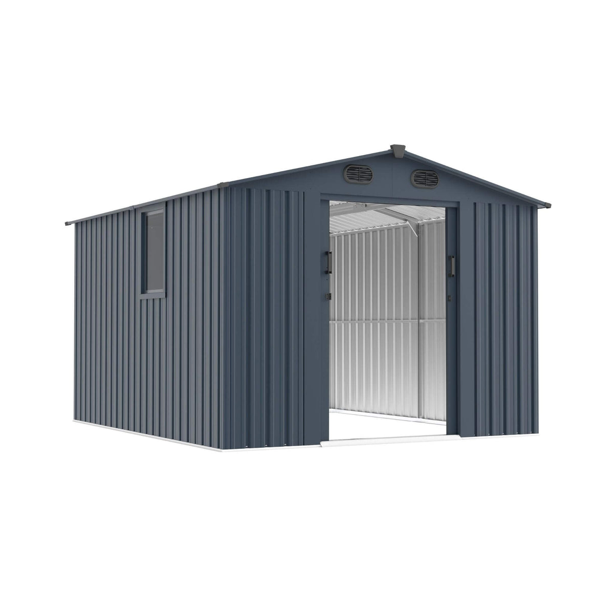 [08X10FT] Large Outdoor Metal Storage Tool Shed With Window And Lockable Doors (SAK32987)
