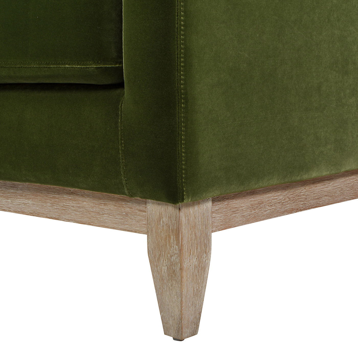 Modern Farmhouse Sofa with Removable Cushions - Dark Green or Orange