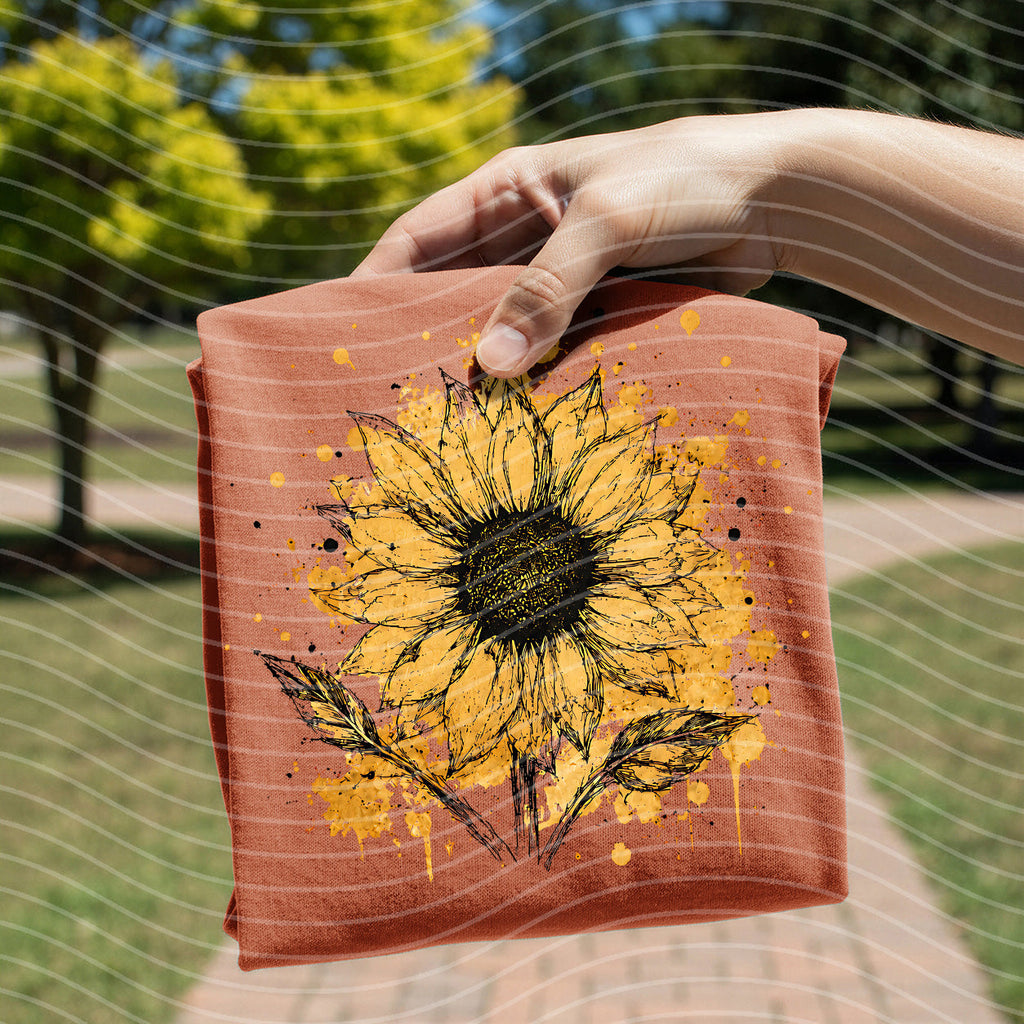 Painted Sunflower Graphic Tee