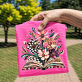 Painted Book Flowers Graphic Tee