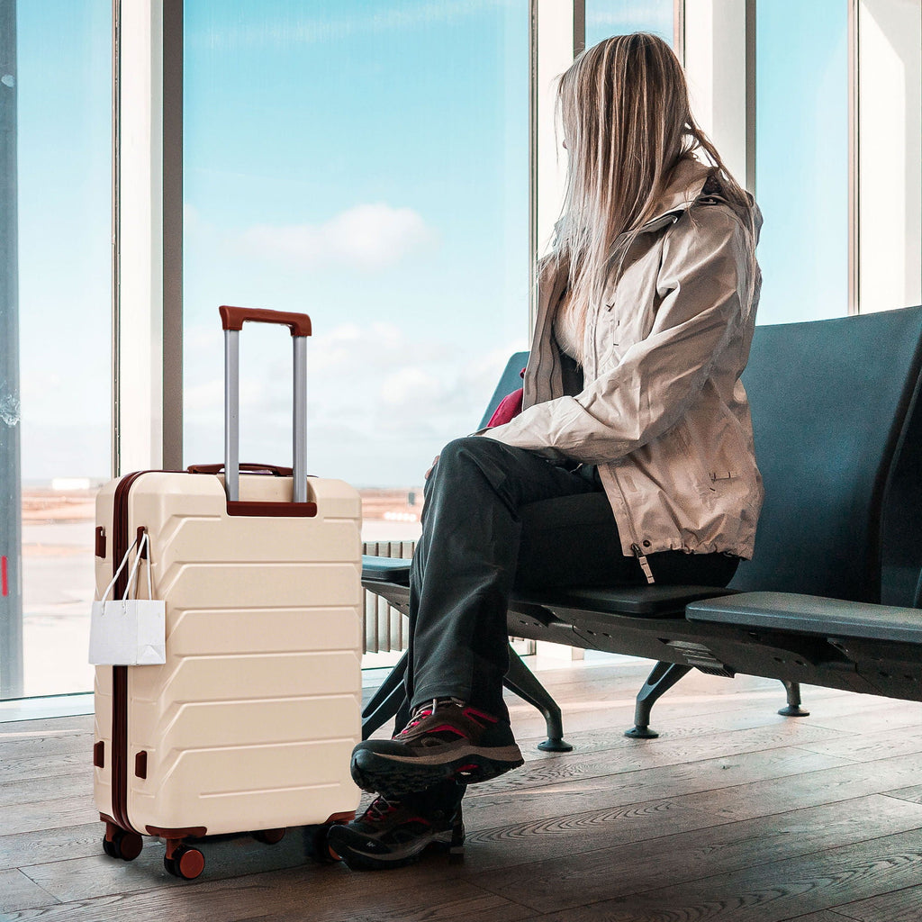 3 Pieces Set Spinner Wheel Luggage With Combination Lock