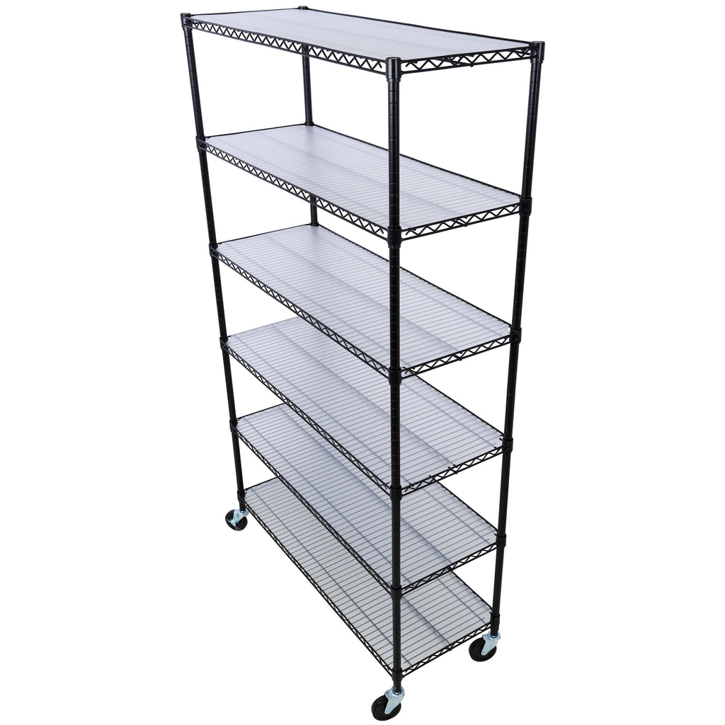 6 Tier Heavy Duty Metal Shelf Wire Shelving Unit