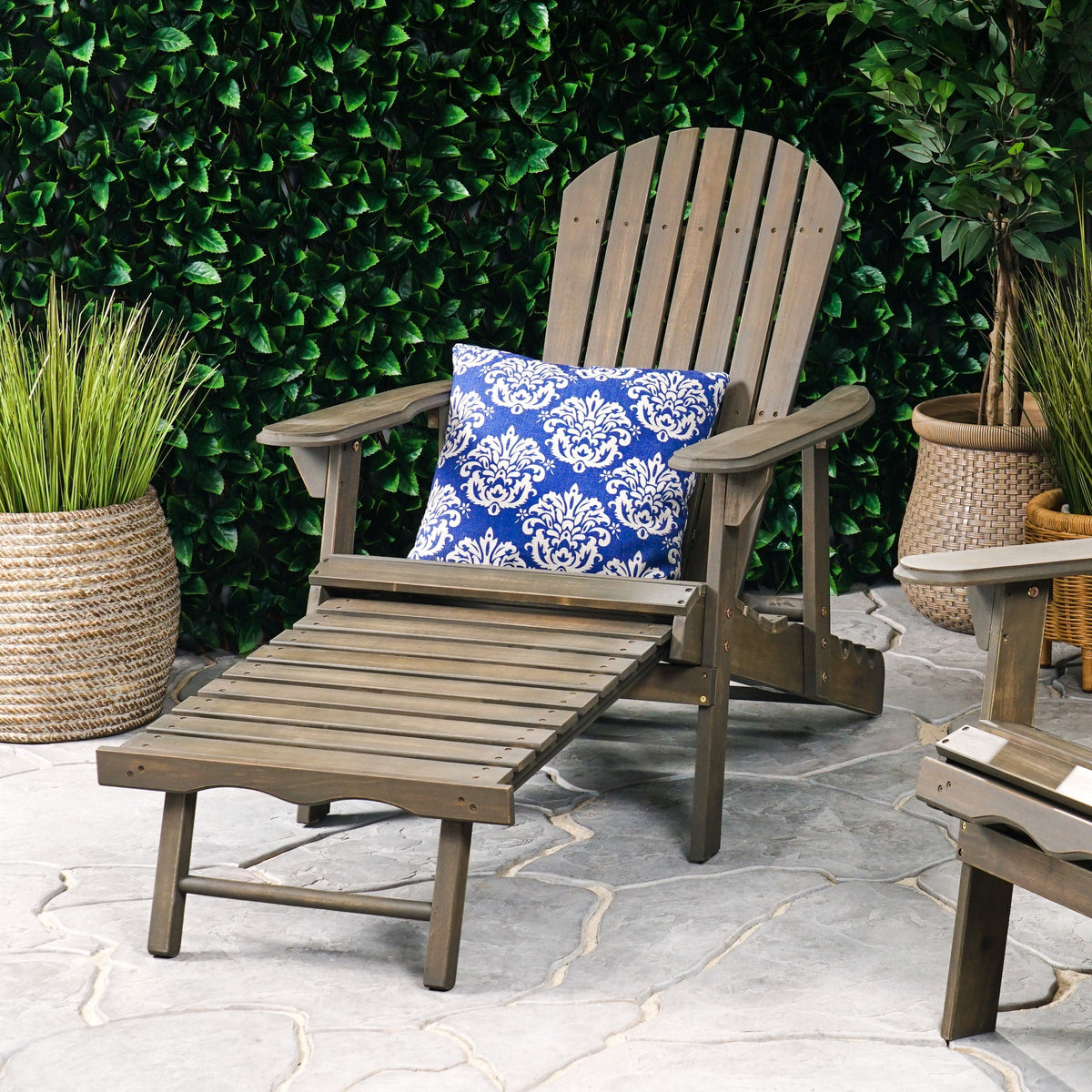 Malibu Adirondack Chair with Foldable Design - Acacia Wood