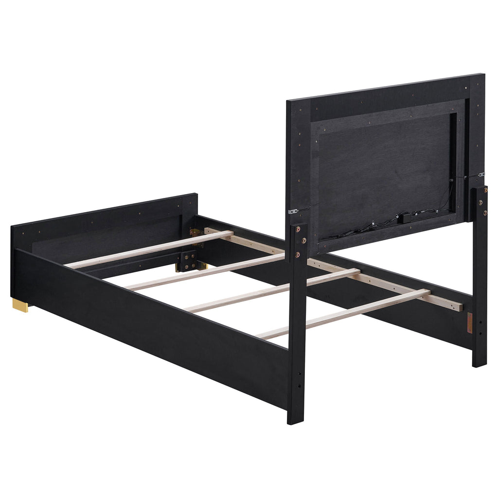 Jeremiah LED Panel Bed With Touch Controlled Lighting