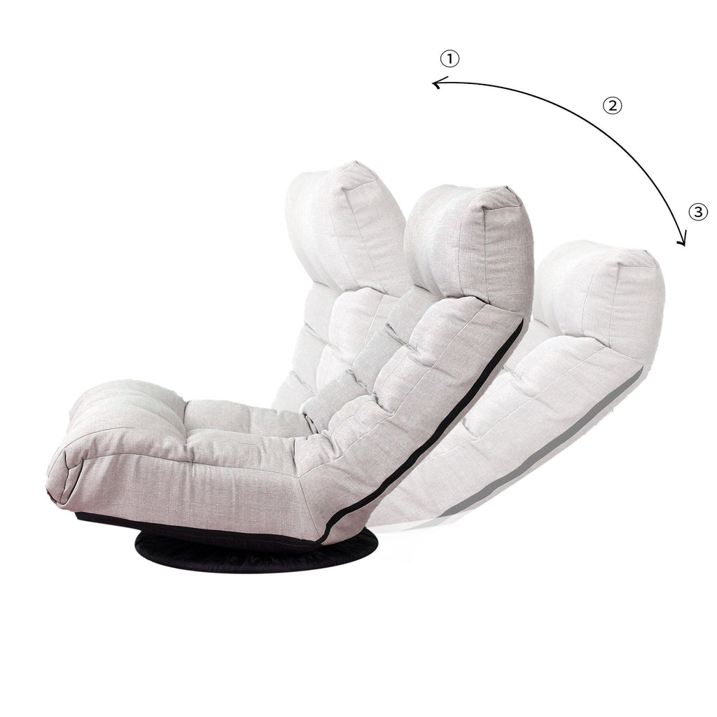 Adjustable Japanese Reclining Floor Chair Sofa With Metal Frame