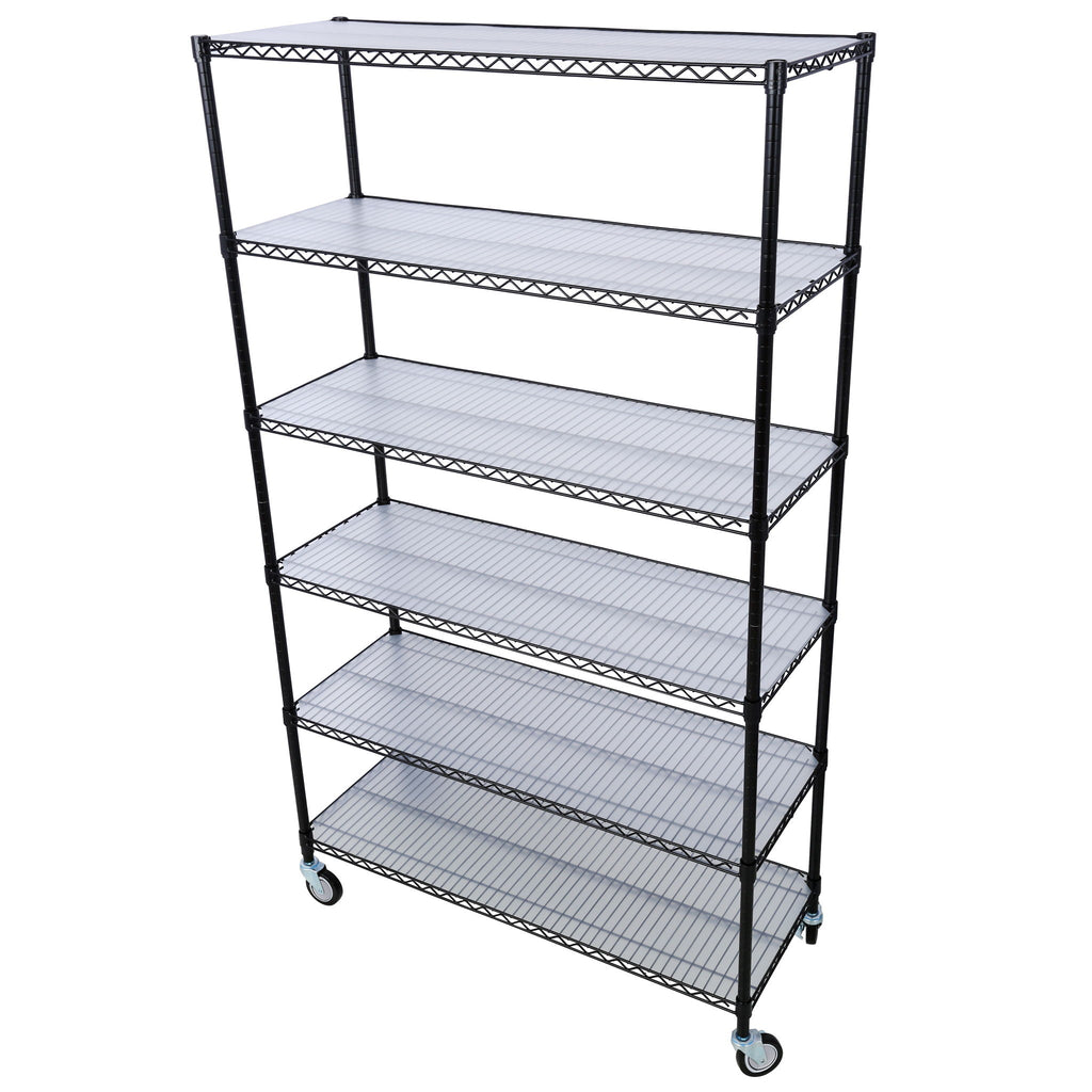 6 Tier Heavy Duty Metal Shelf Wire Shelving Unit
