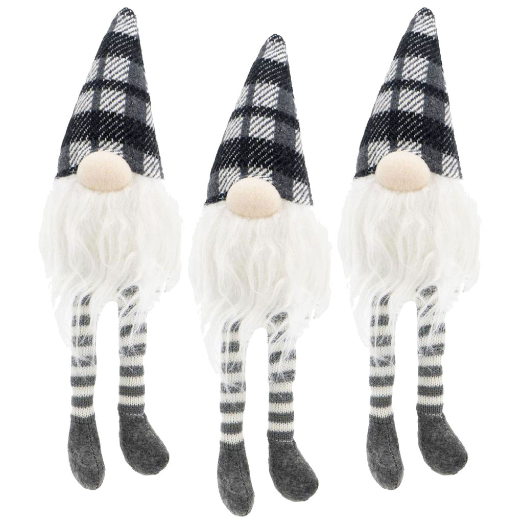 3 Pieces Sitting Gnome, Christmas Table Home Ornaments