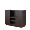 Hazen Wine Cabinet II with Stemware Rack - Espresso
