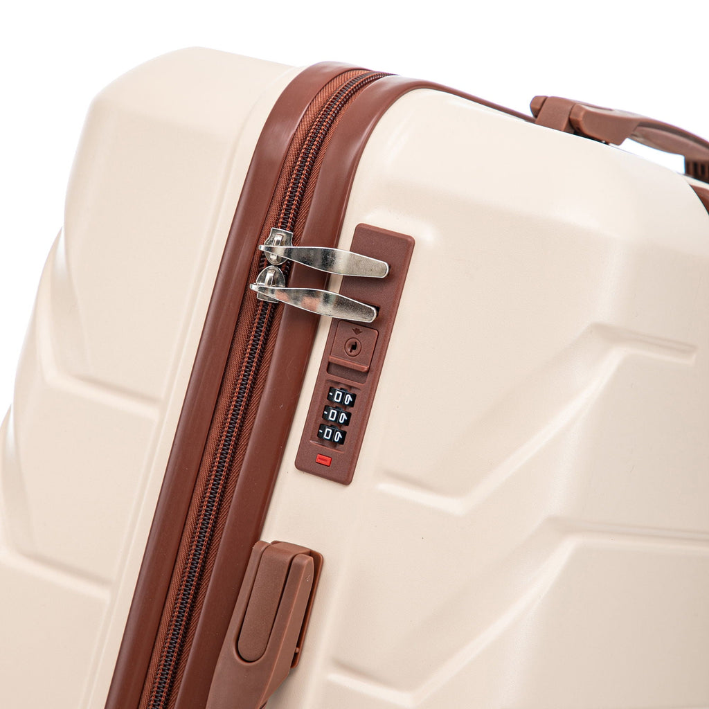 3 Pieces Set Spinner Wheel Luggage With Combination Lock