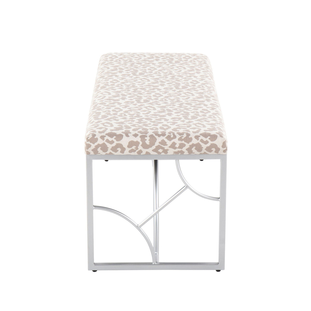 Elegant Contemporary Upholstered Bench with Metal Frame - Multiple Colors