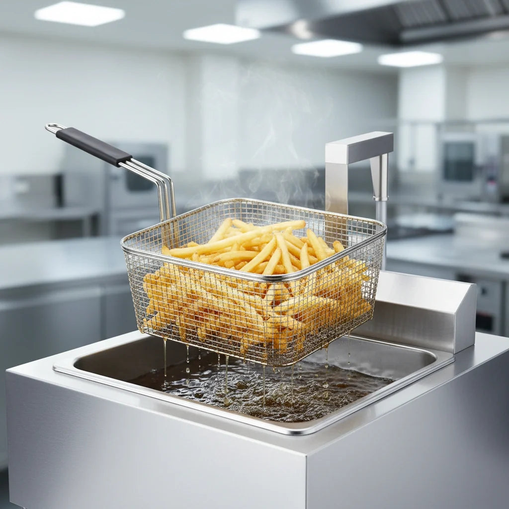 BKI (Middleby) BLF-FC Electric Floor Deep Fryer with Auto-Lift, Computer Controls, 75 lb. Oil Capacity