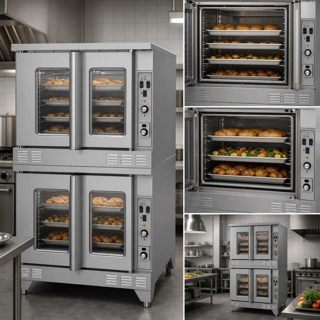 Garland Signature SUME-200-SIGNATURE HIGH VOLTAGE Full-Size Double-Deck Electric Convection Oven, Solid-State Controls, 5-Pan Capacity