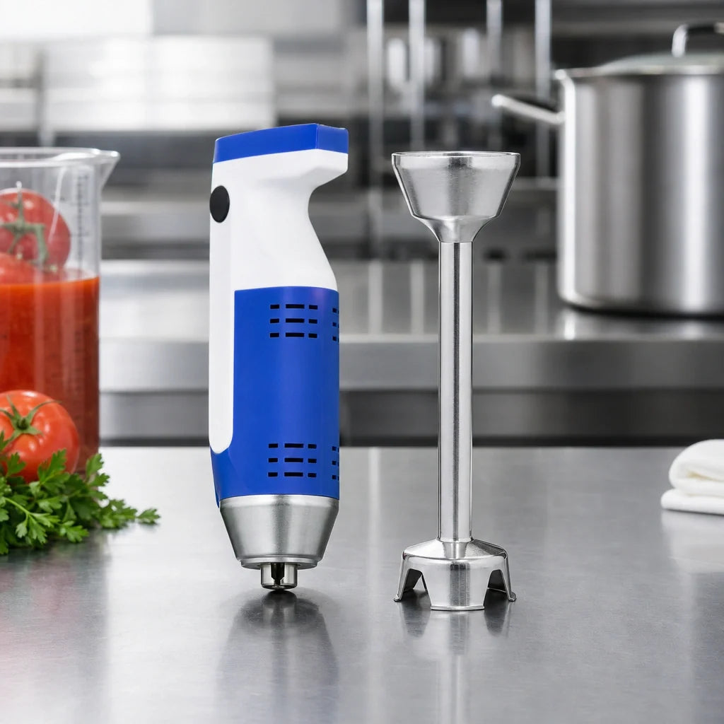 Dynamic USA MiniPro MX070.11 Hand-Held Variable-Speed Immersion Blender, 6.5-Inch Detachable Stainless Steel Shaft, 4 Titanium Blades