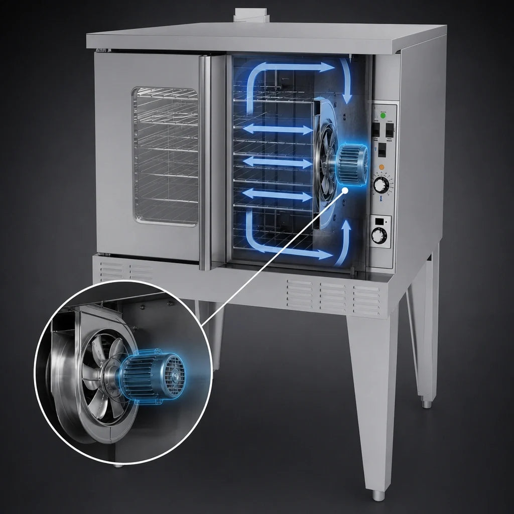 Garland Master MCO-GD-10-S Deep-Depth Single-Deck Gas Convection Oven with Solid-State Controls, 6-Rack Capacity