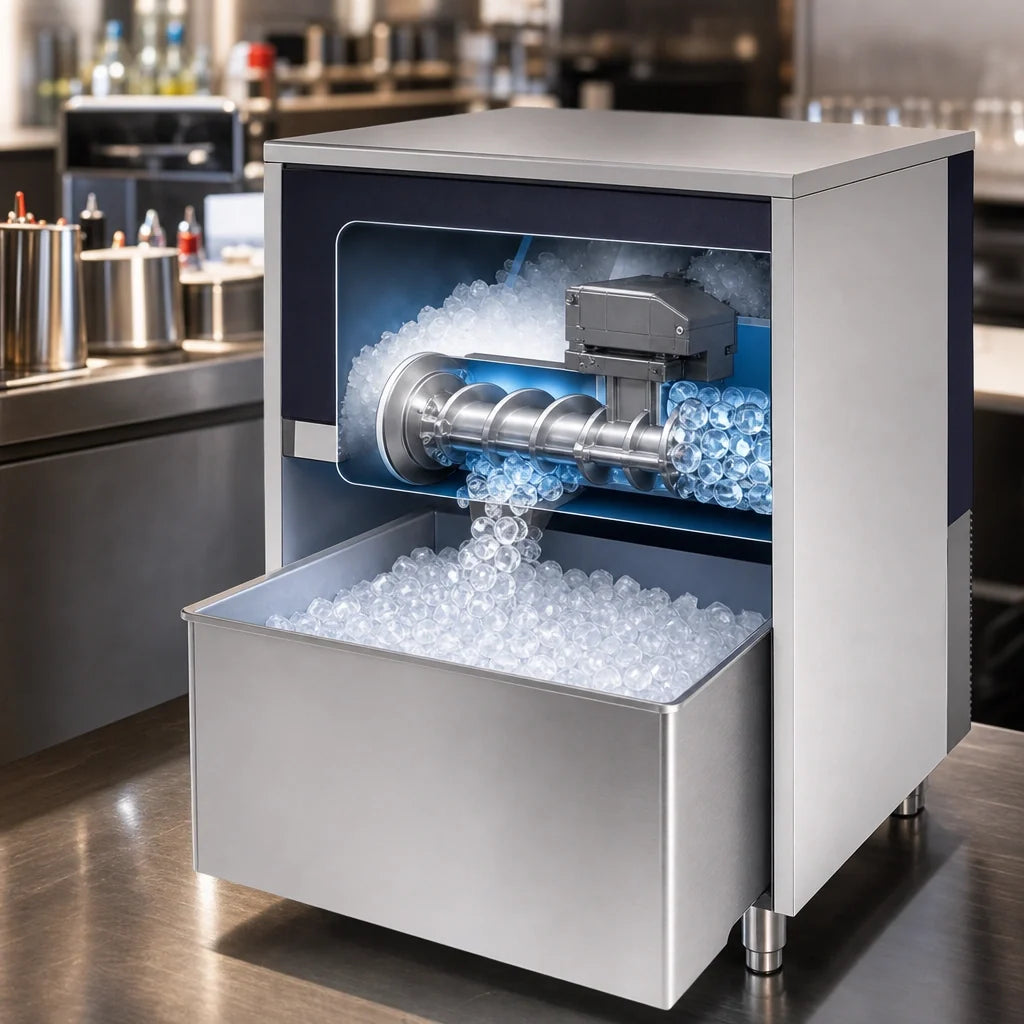 Eurodib USA Brema TB1404AHC Automatic Pebble Ice Maker, 88 lb Bin, Air-Cooled, 333 lb/Day