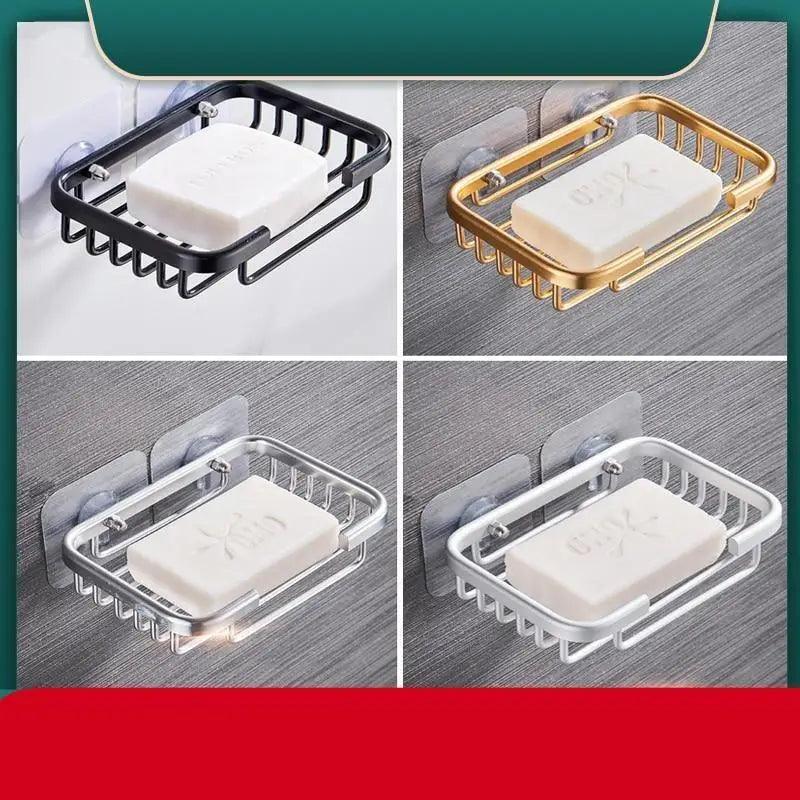 No-Drill Stainless Steel Soap & Sponge Holder
