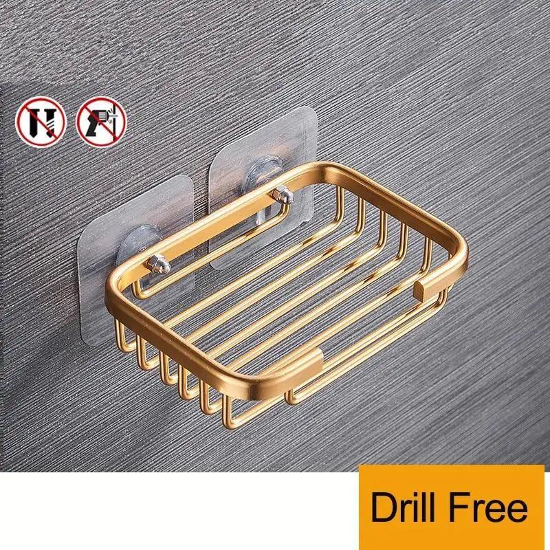 No-Drill Stainless Steel Soap & Sponge Holder