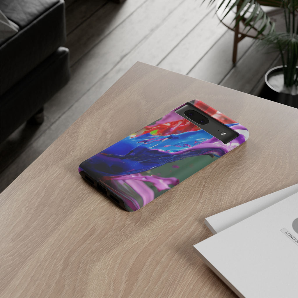 Vibrant Color Splash Tough Phone Case
