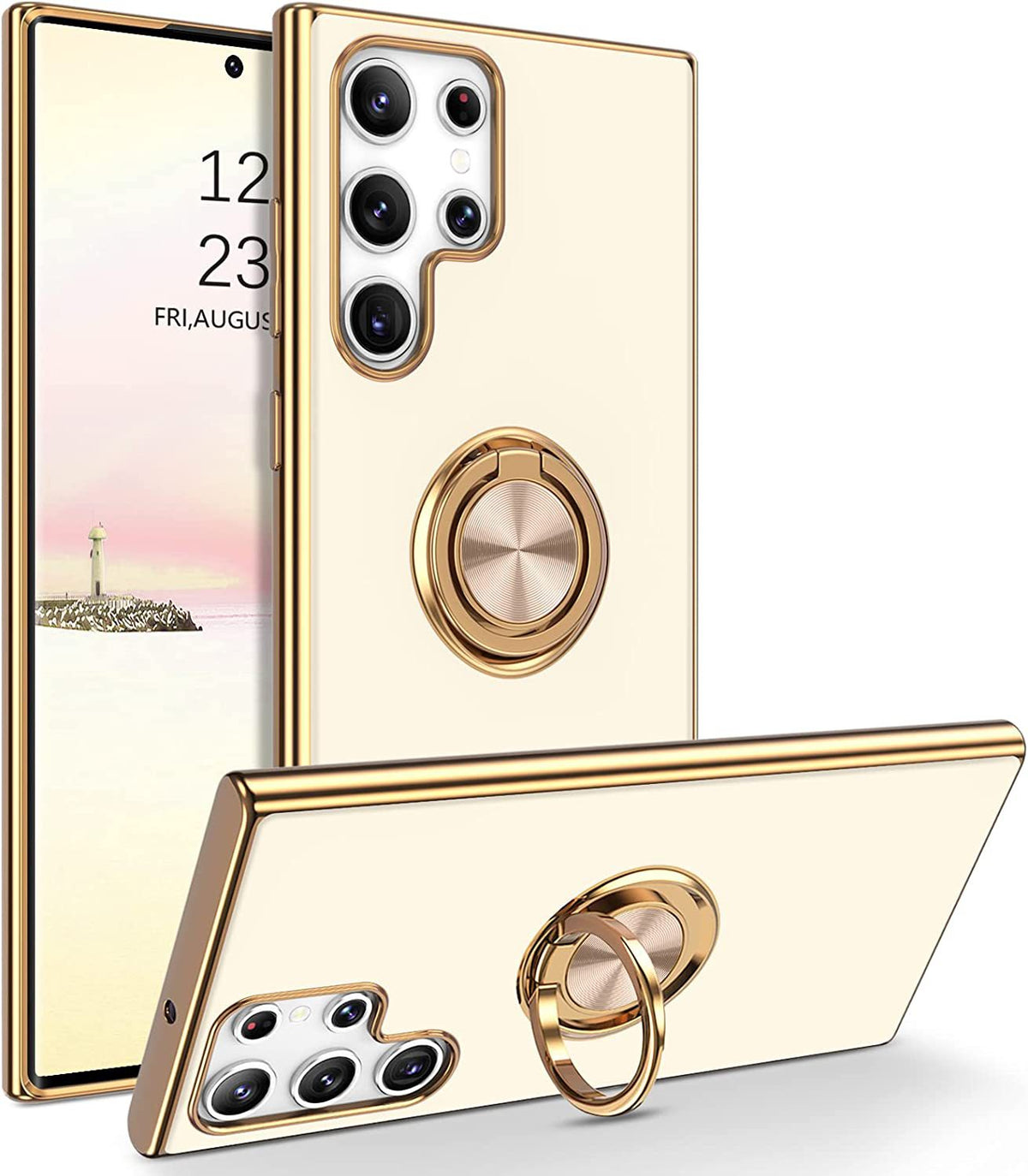 Applicable M54 Phone Case 6D Ring On-board Bracket Silicone Protective Sleeve Electroplating