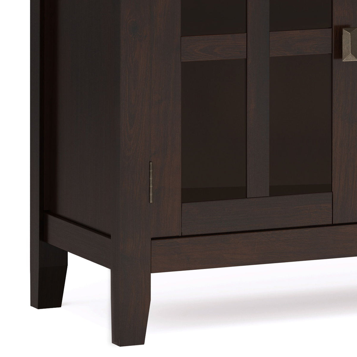 Artisan 4 Door Sideboard Buffet with Adjustable Shelves - Dark Brown or Black