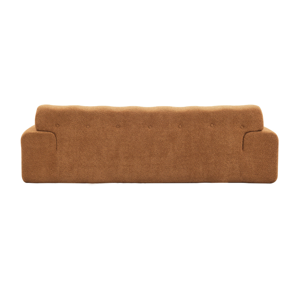 88 in. Boucle 3 Seater Sofa with Button Tufted Upholstery - Nomad
