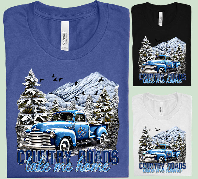 Country Roads Take Me Home Graphic Tee