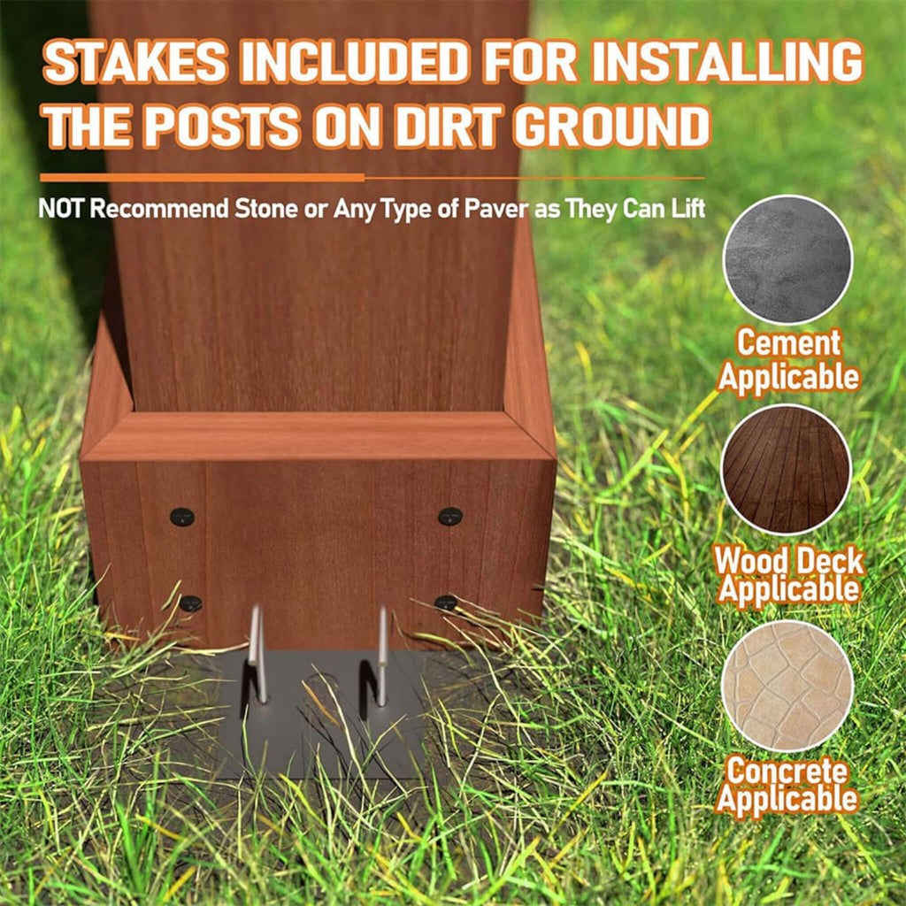 [10X12FT] Premium Outdoor All-Season Backyard Patio Cedar Wood Gazebo Pergola With Arched Roof (SAK42915)