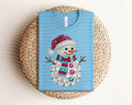 Glitter Snowman Graphic Tee