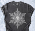 Black and White Snowflake Graphic Tee