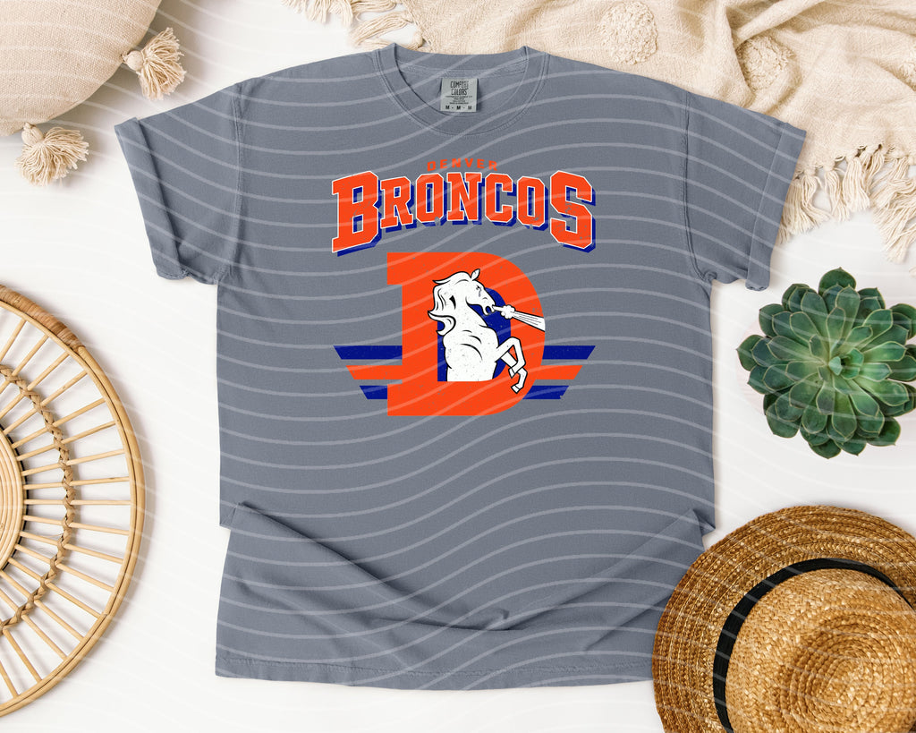 Vintage Team Broncos Graphic Tee