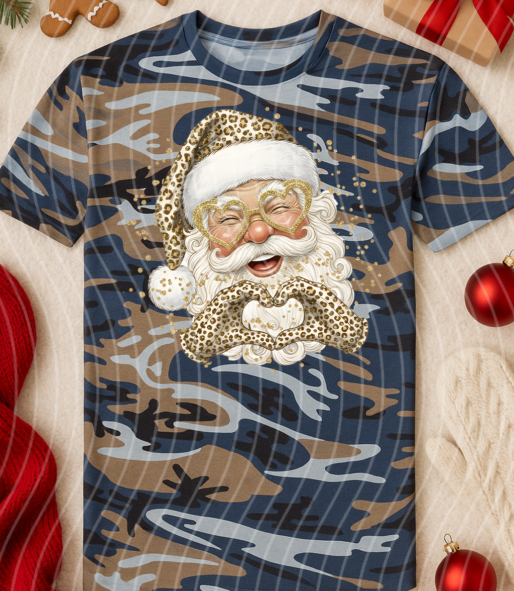 Leopard Santa Graphic Tee