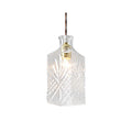 Glass bottle chandelier