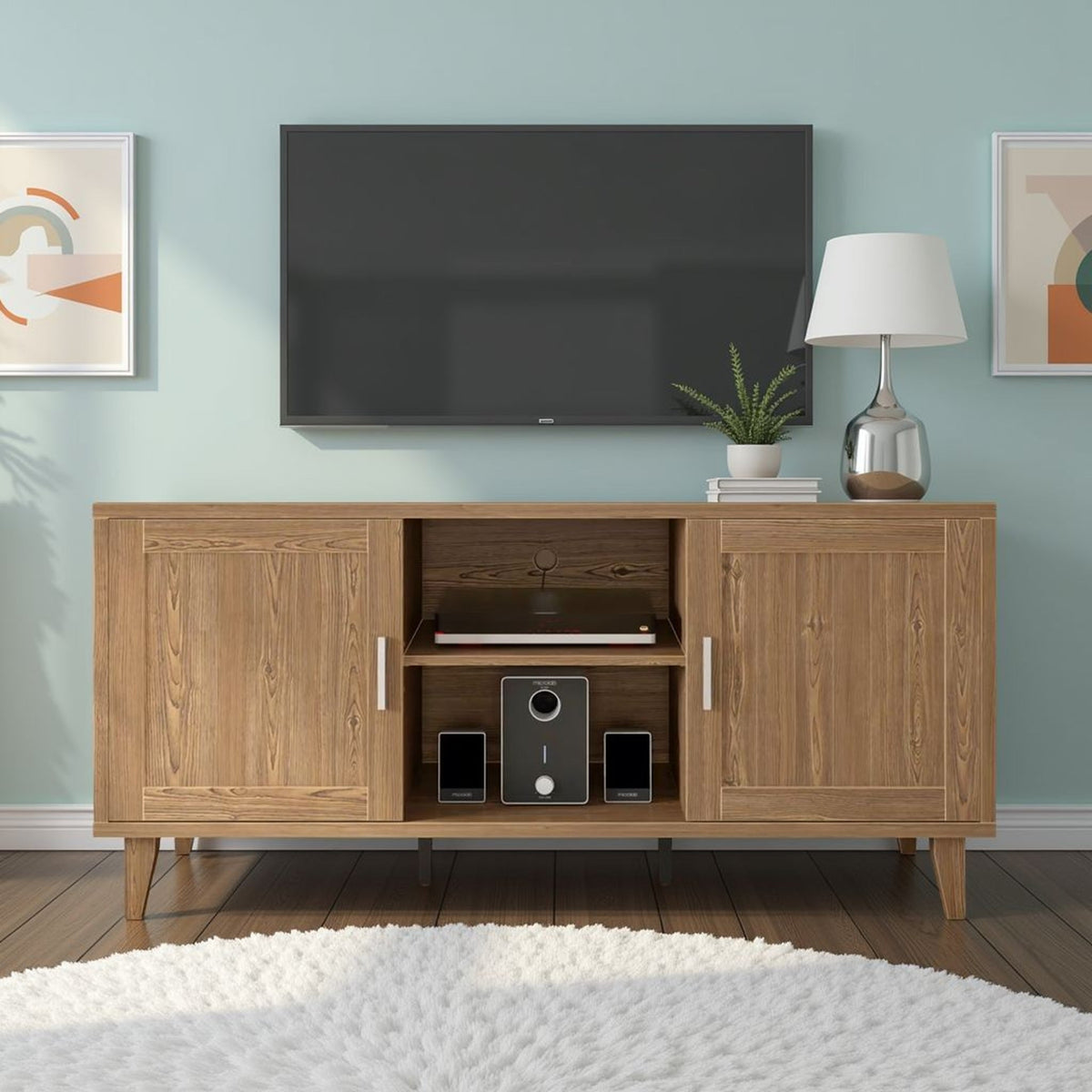 Modern 60 Inch TV Stand for TVs up to 65 Inches