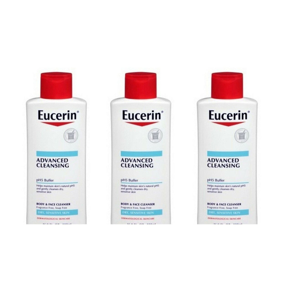 Eucerin Advanced Cleansing Body And Face Cleanser - 16.9 Fl Oz