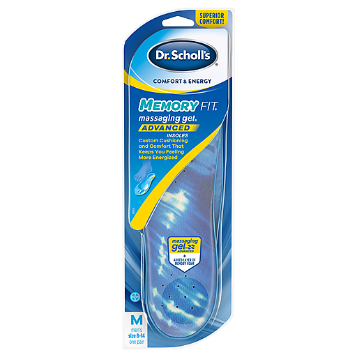 Dr Scholls Comfort And Energy Memory Fit Insoles For Men, 1 Pair, Size 8-14