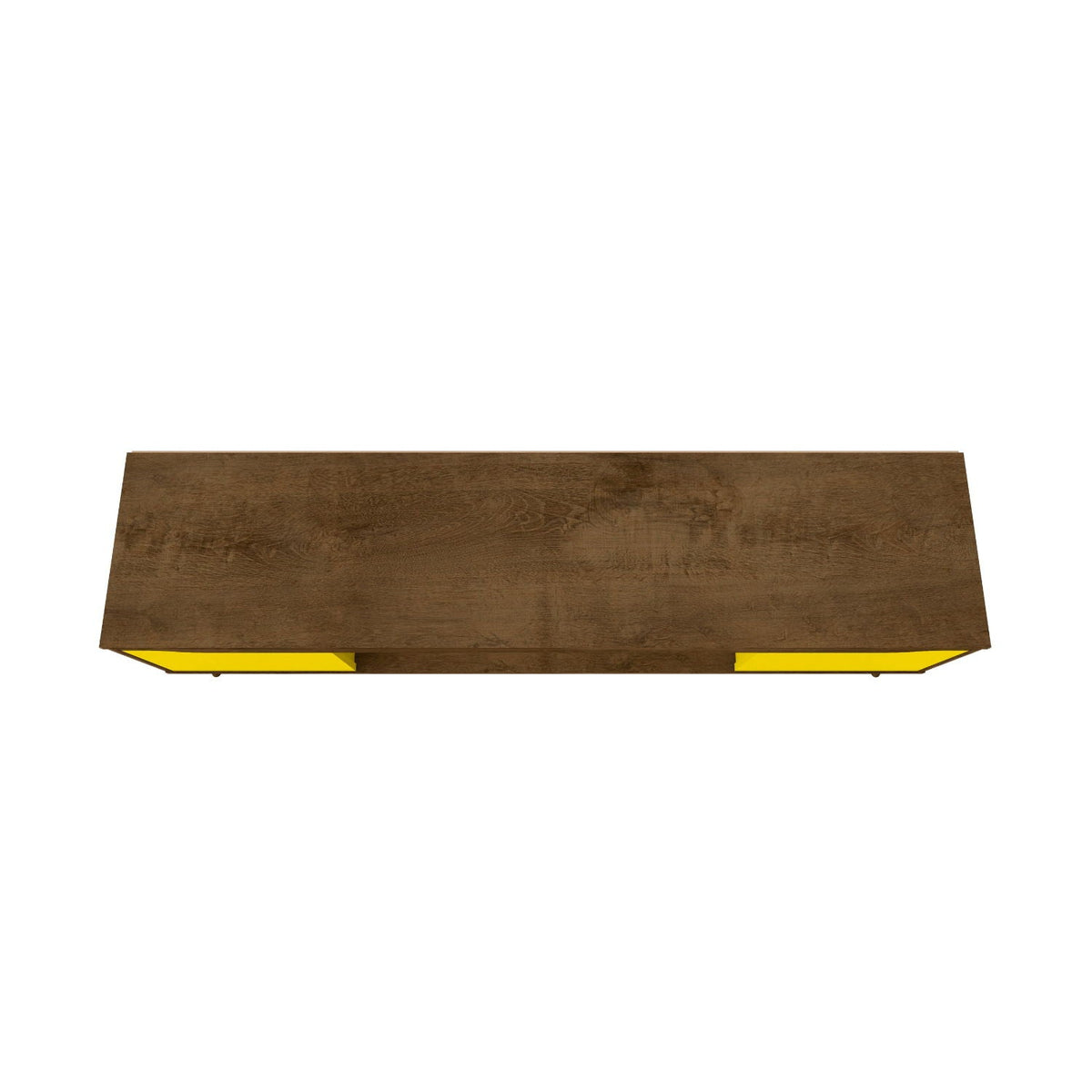 Modern Design TV Stand with Concealed Storage - White or Yellow