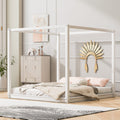 King Size Canopy Platform Bed with Support Legs