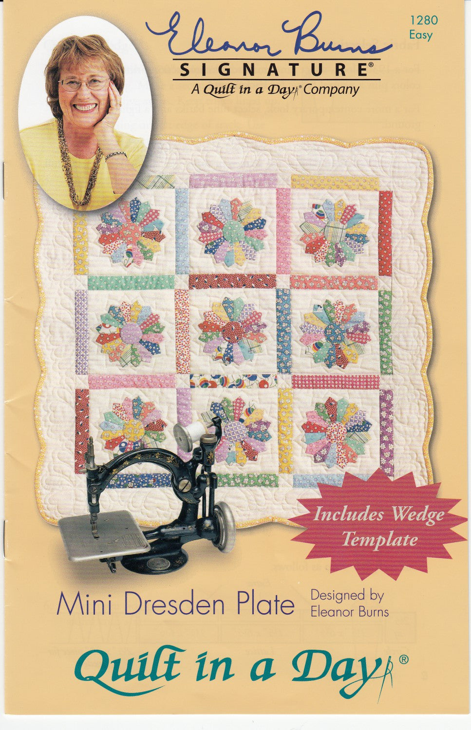 Mini Dresden Plate with Template