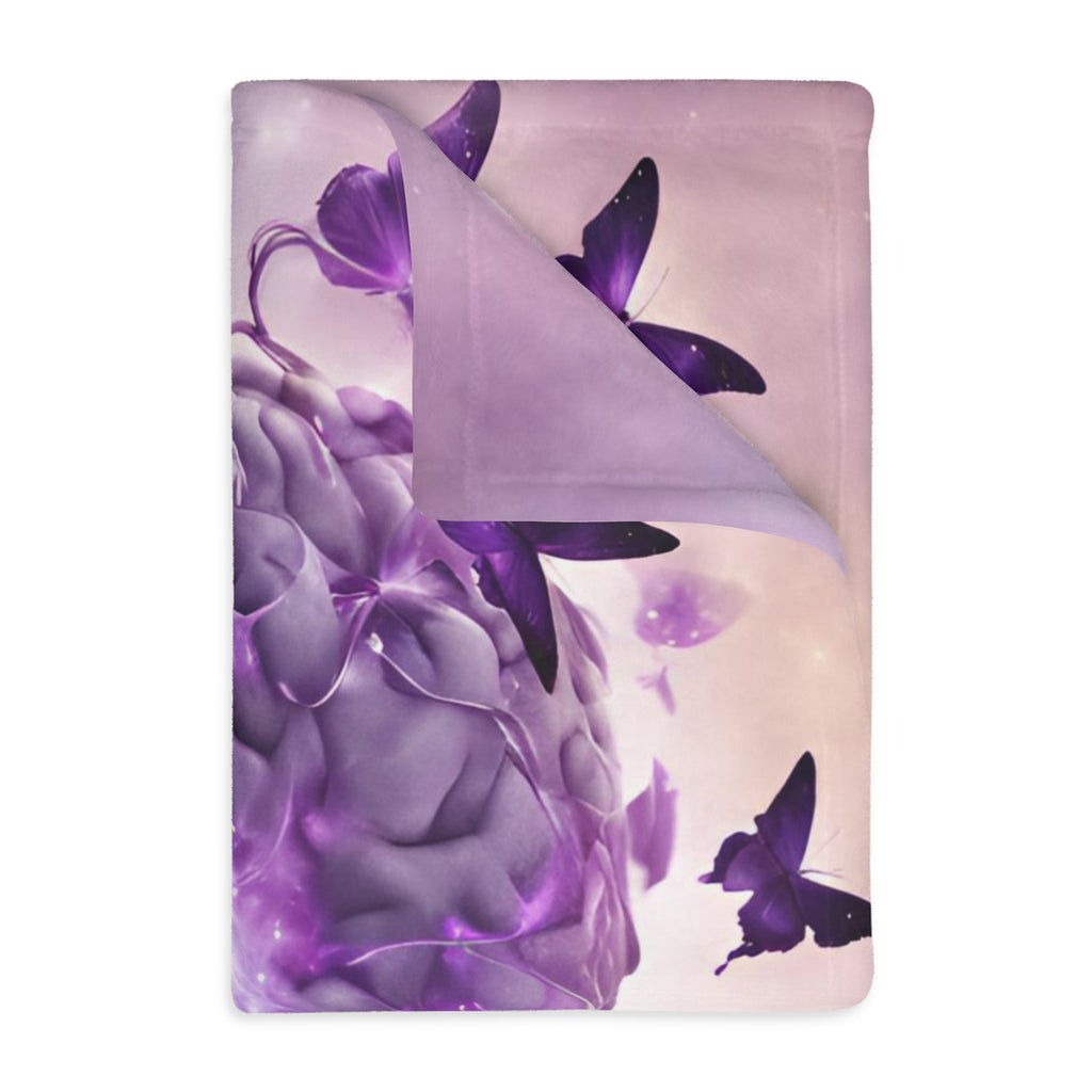 Brain Be Brave Microfiber Blanket (Two-sided print)