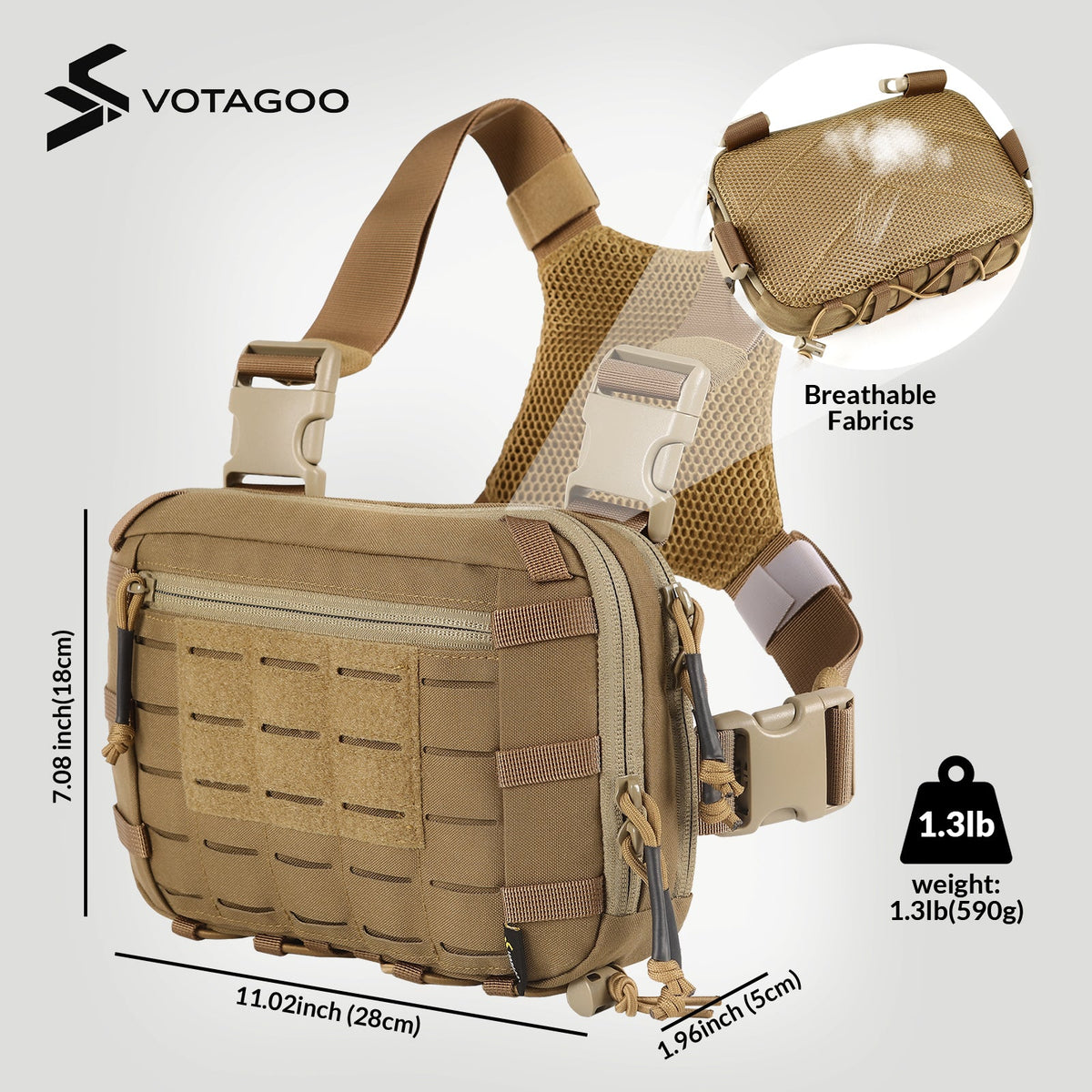 VOTAGOO® Tactical EDC Chest Rig