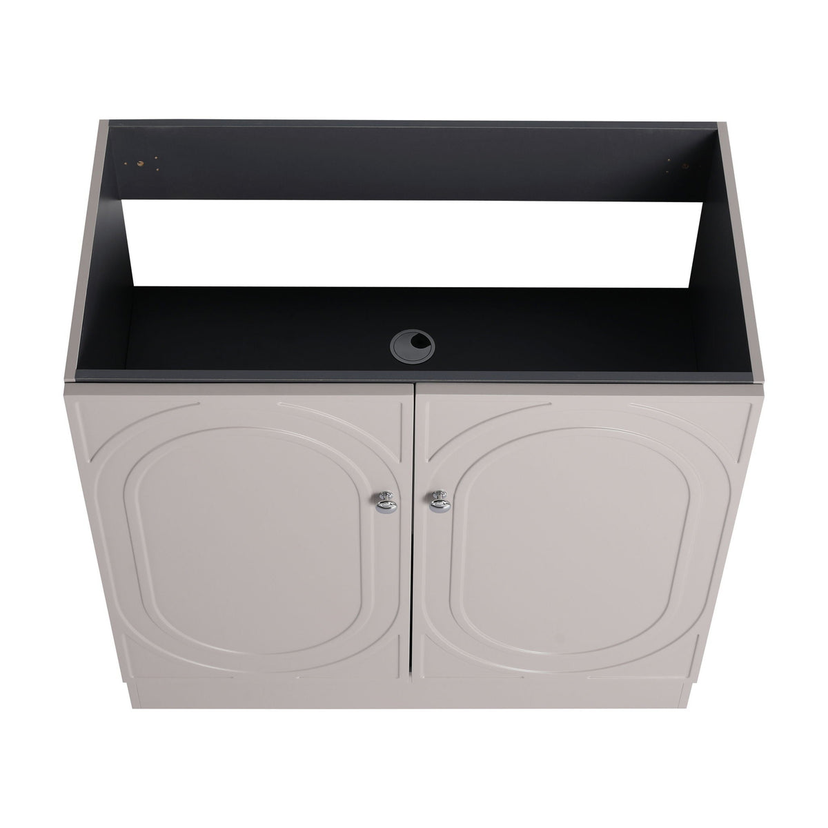 Modern Freestanding Bathroom Vanity with Soft Close Cabinet Doors - Pearl Silver, White, or Dark Green