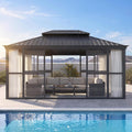 [12X16FT] Vue Extra-Large Luxury Panoramic Solarium With Windows And Sliding Doors (SAK71853)