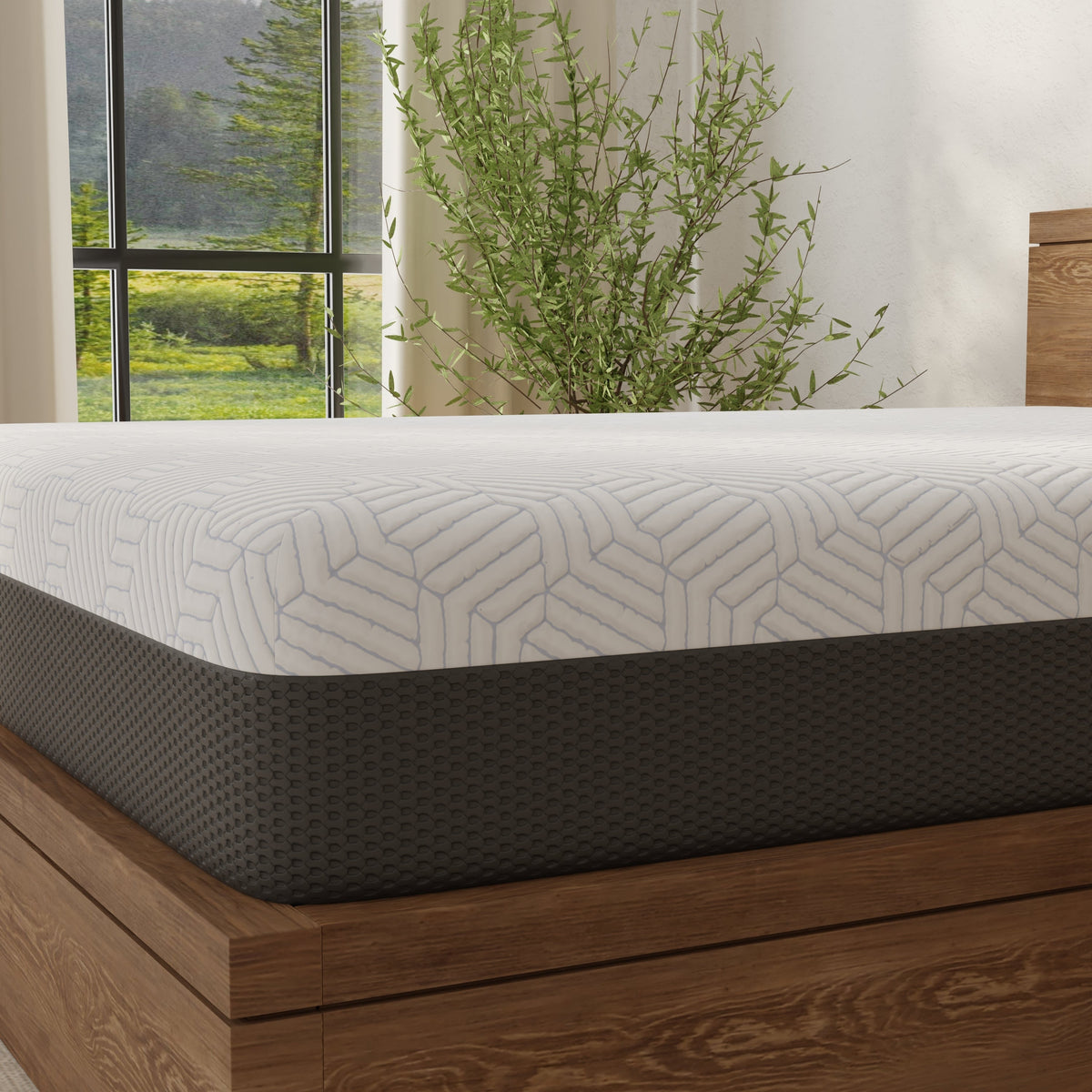 Queen Soft Mattress with Cooling Cover – 12 Inch Gel Memory Foam