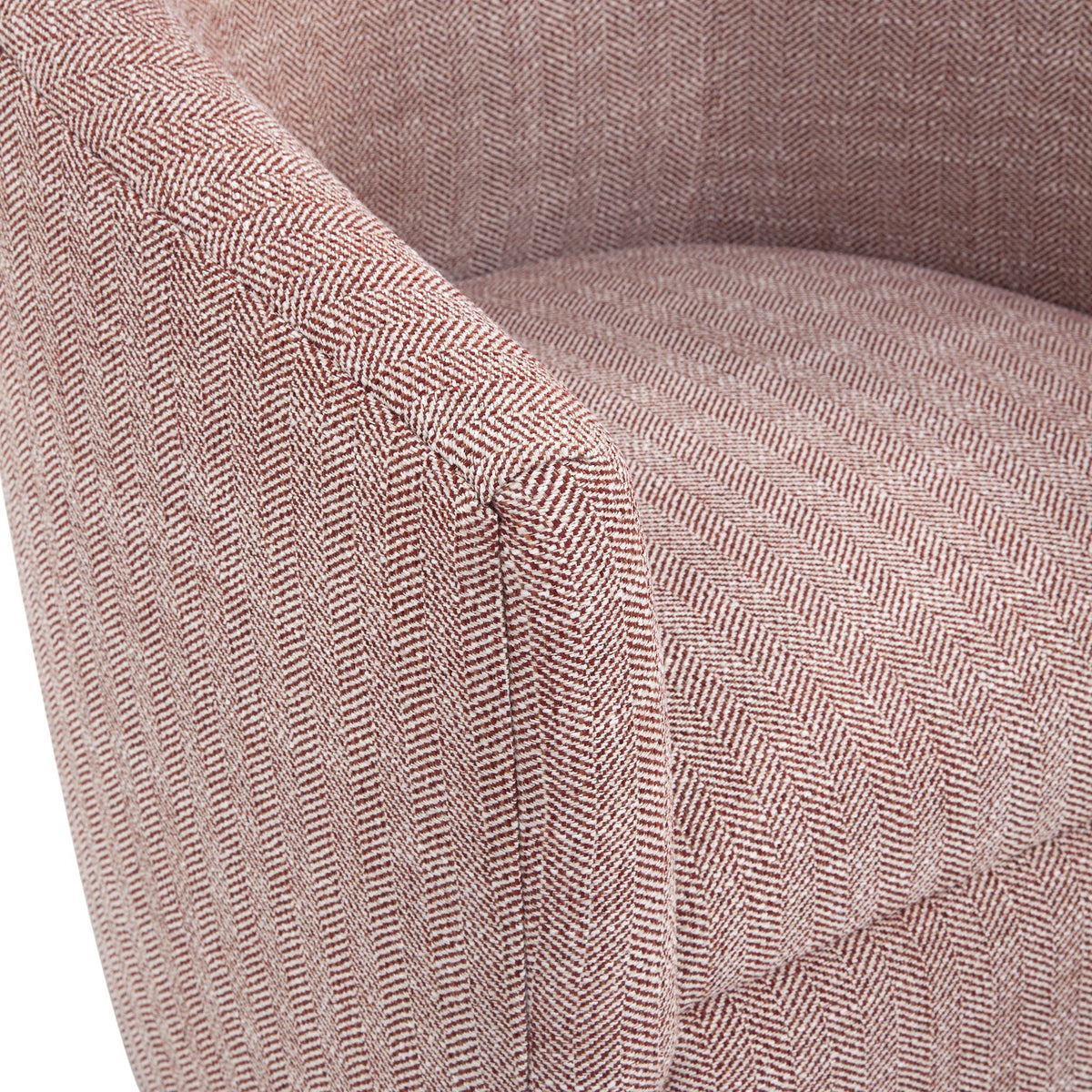Swivel Barrel Chair with 360 Degree Rotation - Beige, Light Blue, or Red
