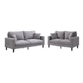 Modern Upholstered 2 Piece Sofa Set