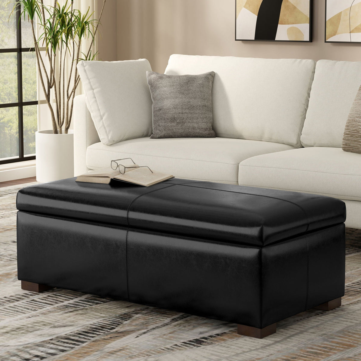 Gabbie - Coffee Table Upholstered Storage Ottoman