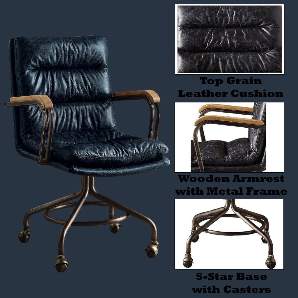 Harith Retro Top Grain Office Chair