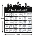 Mubarak Eid Ramadan Fabric Wall Calendar