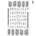 Summer Flowers & Love Nail Stickers